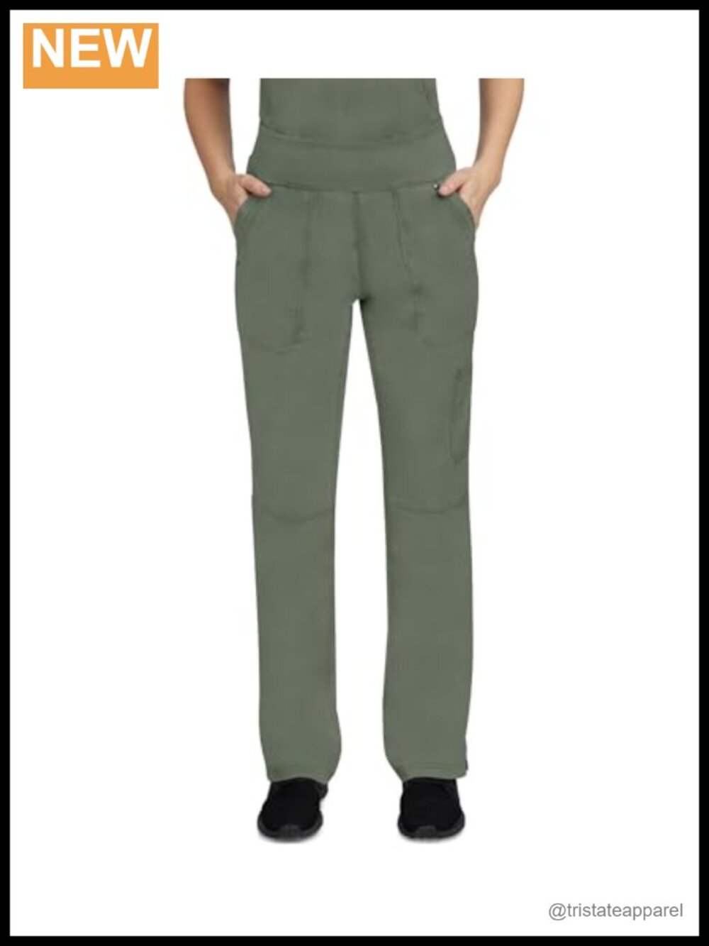 Women's Medical Scrub Bottoms Cargo Straight Leg 5 Pockets